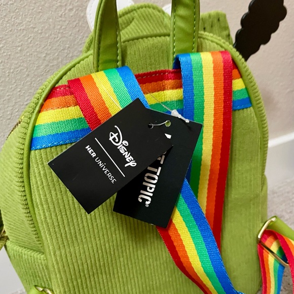 Disney Muppets Kermit the Frog playing banjo corduroy Her Universe back pack - Picture 3 of 4